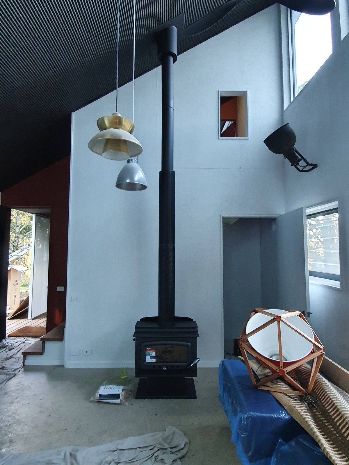 Wood heater installation in the Hawkesbury by Grime Free
