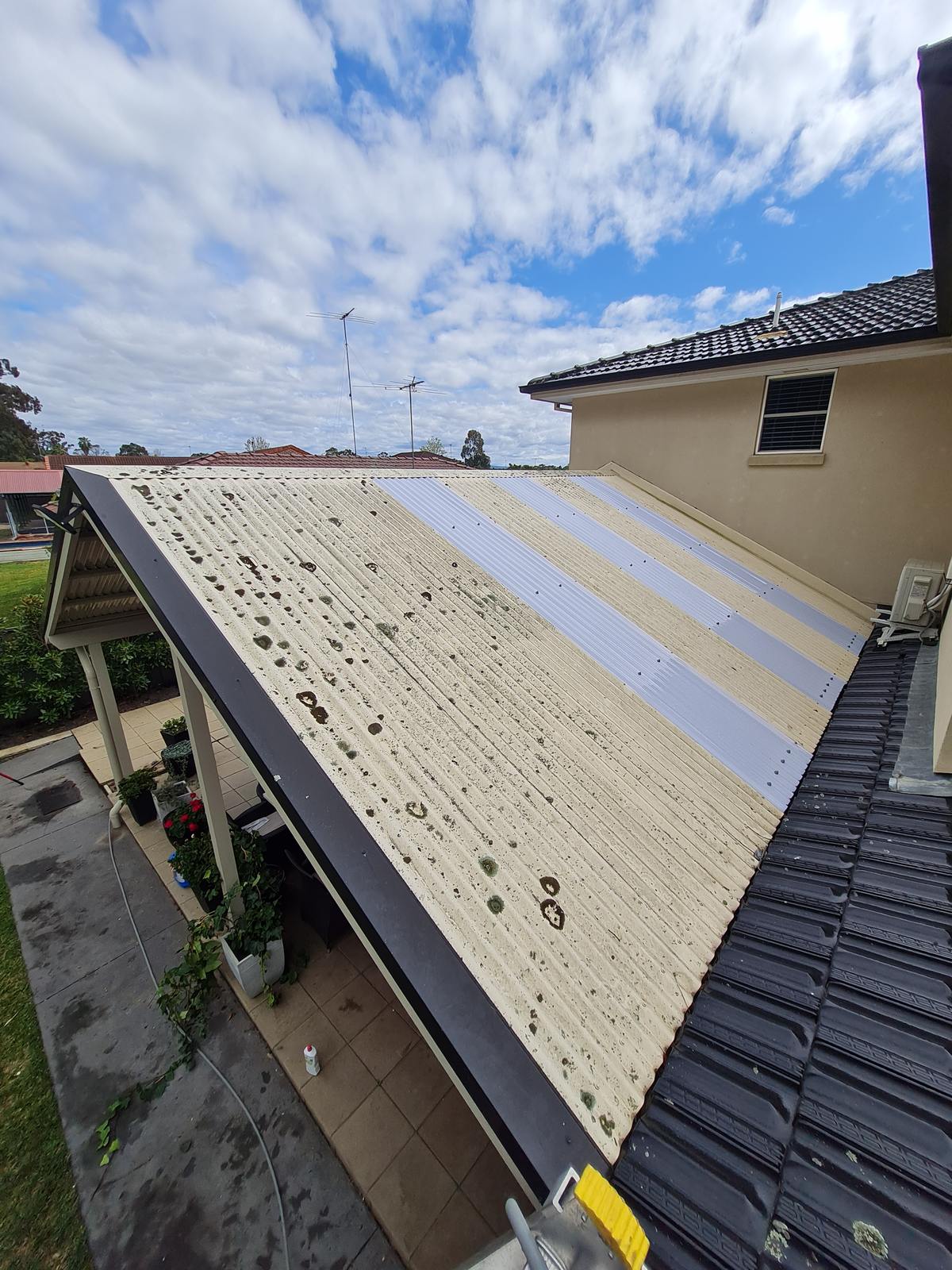 Soft washing in the Hawkesbury — before