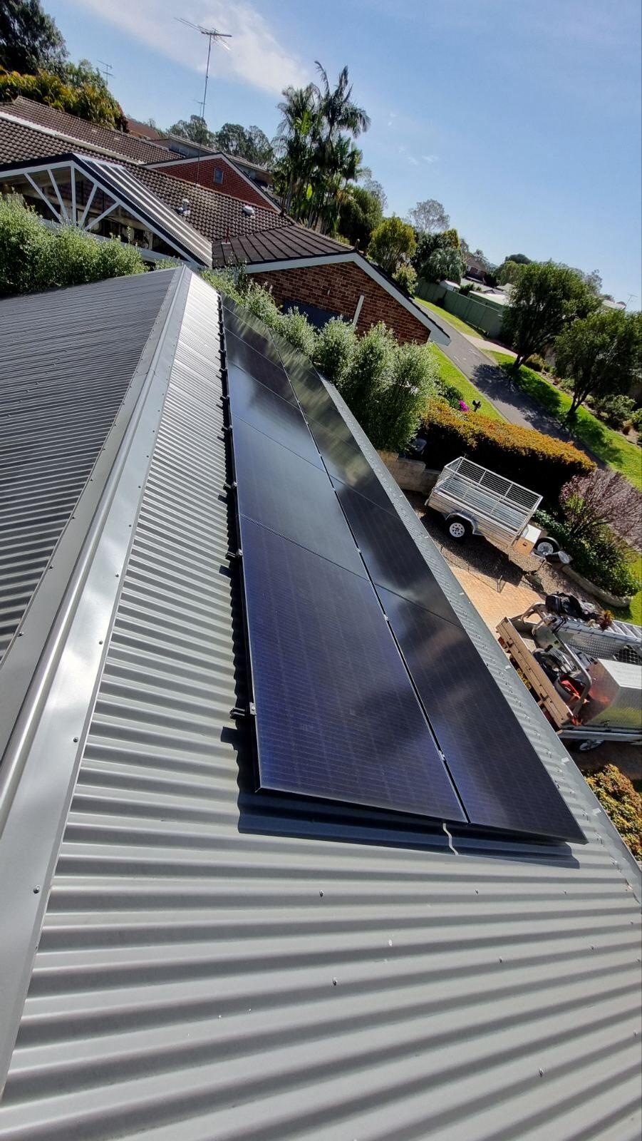 Solar panel cleaning in the Hawkesbury by Grime Free
